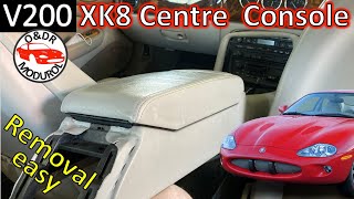 Jaguar XK8 Centre Console removal J Gate Cigar lighter radio aircon HVAC back lights V200 XKR X100 [upl. by Bolt]