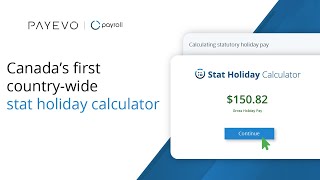 How to use Canadas first countrywide stat holiday calculator  PaymentEvolution [upl. by Neila]