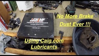 BMW E39 5 Series Ceramic Front Brake Pads No More Brake Dust CAIGCOM Lubricants [upl. by Schuyler922]