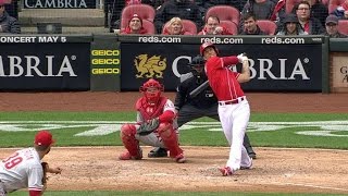 Pitcher Michael Lorenzen delivers a pinchhit solo smash [upl. by Lotty]