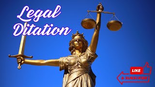 LEGAL MATTER Court legal dictation  for Beginners 😎 [upl. by Tenn979]