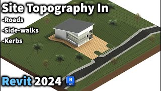 Site Topography In Revit Complete Revit 2024 Tutorial [upl. by Sileas]