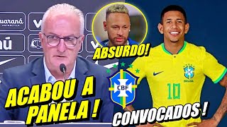 BRASIL CHOCADO  CONVOCAÇÃO DA SELEÇÃO TEM NOVO 10 E NOVIDADE P0LÊMICA [upl. by Madox]