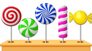 Learn Colors with Lollipops Candies Popping  Ep 5  Best Learning Videos for Toddlers [upl. by Ileak324]