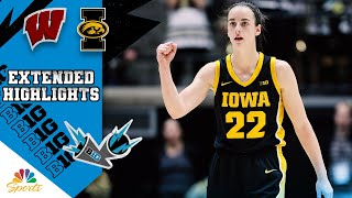 HIGHLIGHTS Wisconsin vs Iowa  Big Ten Womens Basketball  1162024  NBC Sports [upl. by Kellsie]