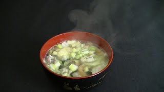 Nagatanien Freezedrying Instant Miso soup 永谷園 おみそ汁の大革命 大きな野菜がたっぷり [upl. by Ecnerual967]