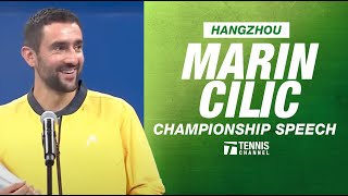 Marin Cilics Championship Speech  2024 Hangzhou Final [upl. by Ylehsa]