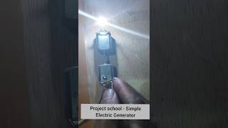 School Project  Simple Electric Generator [upl. by Lianna]