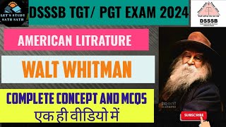 WALT WHITMAN BIOGRAPHY amp WORKS IN DETAIL WITH MCQSIMPORTANT FOR ALL ENGLISH LITERATURE EXAM [upl. by Gilroy905]