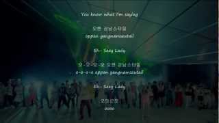 PSY  Gangnam Style Lyrics English [upl. by Aileahcim]