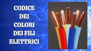 Codice dei colori dei fili elettrici [upl. by Assadah289]