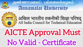 AICTE Approval for Technical Education  All India counsil for technical education [upl. by Walrath]