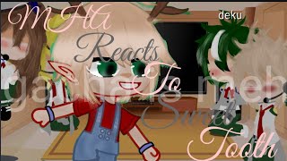 MHA reacts to sweet tooth read description Requestedoriginal vid [upl. by Joannes]