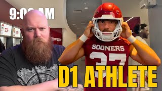 Aussie Reacts to Day in The Life D1 College Football Player [upl. by Naesal]