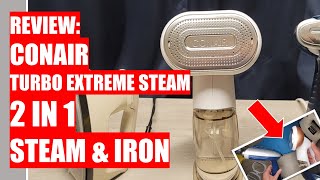 REVIEW Costco CONAIR Turbo Extreme Steam 2 IN 1 STEAM amp IRON [upl. by Ajiat743]