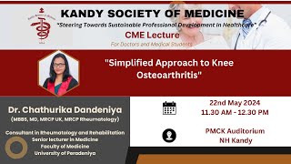 quotSimplified Approach to Knee Osteoarthritisquot [upl. by Elaynad338]