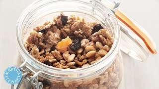 Crunchy Matzo Granola Recipe  Martha Stewart [upl. by Kenneth939]