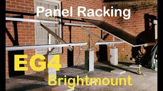 Installing the EG4 BrightMount Solar Panel Ground Mount Rack  4 Panel Adjustable Angle ground mount [upl. by Joellyn566]