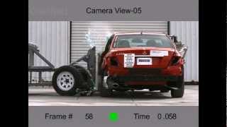 Mercedes Benz CClass  2013  Side Crash Test  NHTSA  CrashNet1 [upl. by Rtoip]