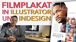 Filmplakat in Adobe Illustrator und InDesign erstellen [upl. by Leciram]