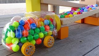 Marble Run Race ASMR 〇 HABA Slope Dump Truck amp Garbage Truck Short Time Relax Healing 09 [upl. by Eednil]