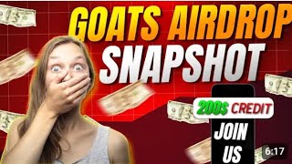 Goats Airdrop Update  Goat Airdrop Criteria  Goats Airdrop Listing Date  Goats Listing Price [upl. by Llien]