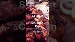 🤤Spiciest Red Chicken Fry  With Mint and Coriander Flavours chicken [upl. by Galatea529]