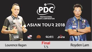 2018 PDC Asian Tour 4 Final Lourence Ilagan vs Royden Lam [upl. by Gnoix]