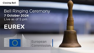 Closing Bell Ceremony Eurex welcomes the European Commission [upl. by Assilam]