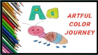 how to draw a Ant  Ant drawing and coloring easy step by step  Ant drawing  Ant coloring [upl. by Inger]