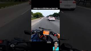 Kawasaki Ninja zx10r vs KTM🏍 Duke 390 hyper ride with traffic  bikes ytshorts​ shorts​ [upl. by Wistrup554]