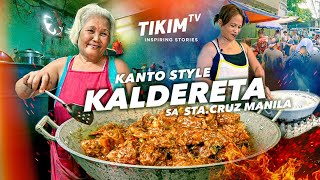 Kanto Style Pork CALDERETA sa Sta Cruz Manila  Aling Wilmas Eatery Story  TIKIM TV [upl. by Assenay330]