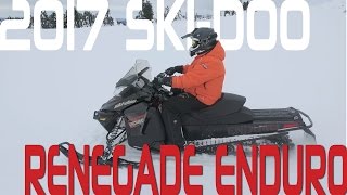 STV 2017 SkiDoo Renegade Enduro [upl. by Nehtiek805]