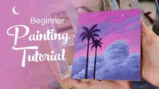 Acrylic Painting Tutorial  For Beginners [upl. by Yorgerg]