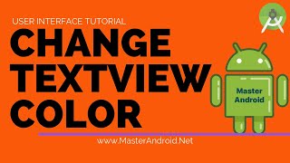 How to change Textview color in android studio  TextView Tutorial part 2 [upl. by Devland]