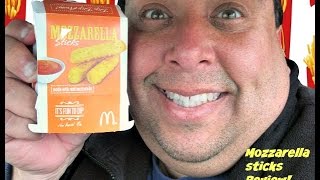 McDonalds® Mozzarella Sticks REVIEW [upl. by Lanita]