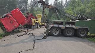 MampK Ready Mix Concrete Truck Recovery Operation  Feat Quiring Towing [upl. by Euseibbob]