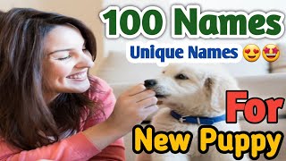 100 names for your new puppy  puppy names ideas  cute name of pets  unique names of pets  dog [upl. by Milly462]