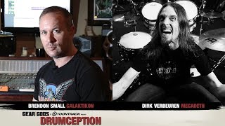 Brendon Small of GALAKTIKONDETHKLOK X Dirk Verbeuren of MEGADETH  Drumception  GEAR GODS [upl. by Cleavland]