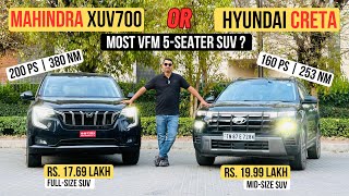 Choosing Your Ride Mahindra XUV700 AX5 or Hyundai Creta [upl. by Midan]