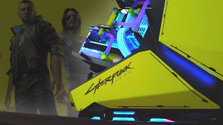 ULTIMATE Cyberpunk 2077 Themed Build  18 Core i9 RTX 3080 128GB RAM [upl. by Hammerskjold]