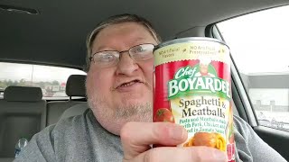 Big Matts Food Review Chef Boyardee Spaghetti and Meatballs [upl. by Yneffit276]