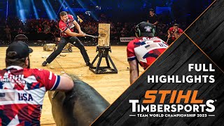 Full highlights  STIHL TIMBERSPORTS® Team World Championship 2023  Stuttgart Germany [upl. by Sucy105]