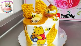 pastel de Winnie Pooh Winnie Pooh cake como hacer un pastel de winnie pooh [upl. by Elaynad]