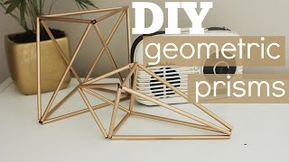 DIY Geometric Prism Decor [upl. by Yenot]