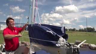 Demo of Zipper Slider Control Line on Sail Pack [upl. by Riplex]