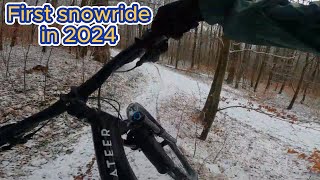 Extrem weather conditions Riding hometrails in Göttingen [upl. by Tebzil]