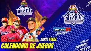 Calendario de Juegos Serie Final Pomares 2024 Nicaragua [upl. by Tillion]