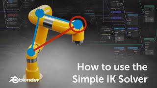 Simple IK Solver  Tutorial for Articulating Single Plane Mechanics with Geometry Nodes in Blender [upl. by Gnik]