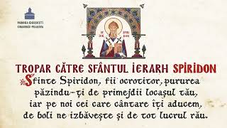 Tropar către Sfântul Ierarh Spiridon Episcopul Trimitundei  Grupul Psaltic Horevma [upl. by Zetnahs429]